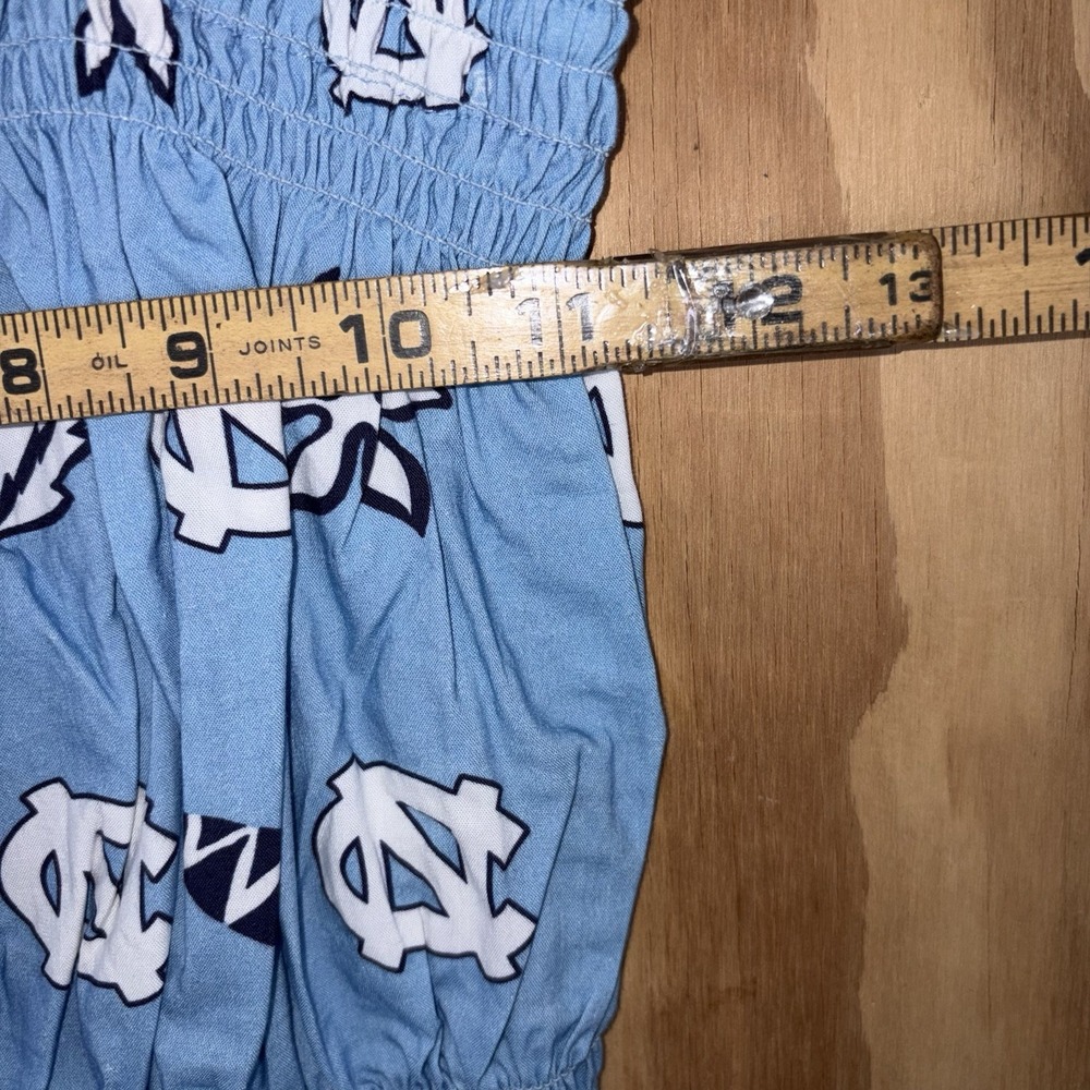 Wes and Willy Womens College Beach Halter Crop Top UNC Tar Heels Large New - Picture 3 of 7